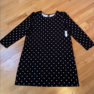 Long Sleeve A Line Cotton Dress